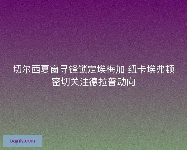 切尔西夏窗寻锋锁定埃梅加 纽卡埃弗顿密切关注德拉普动向